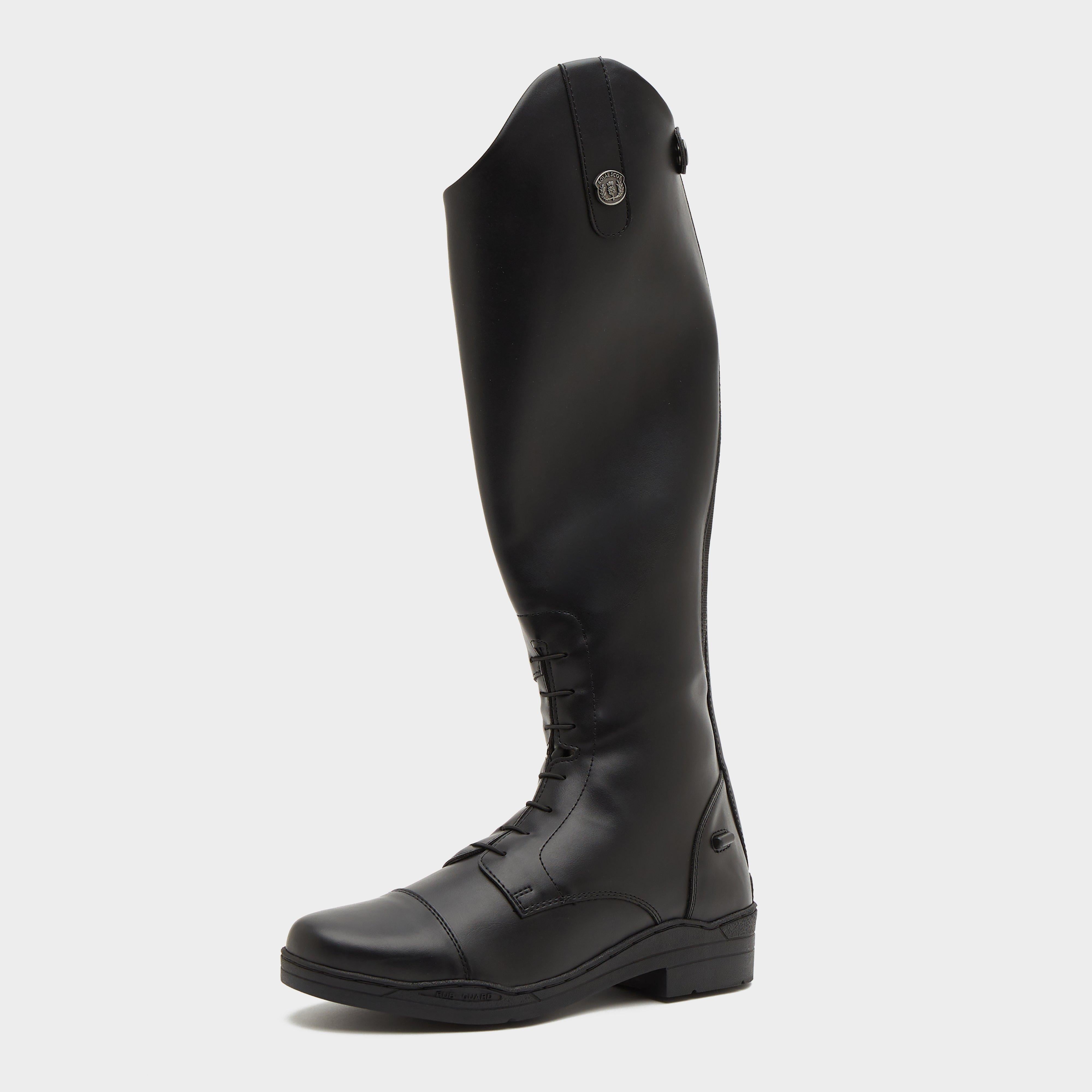 Mens Annan Long Riding Boots Black