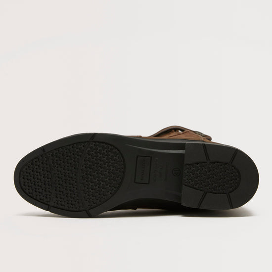 Womens Alexandria Zipped Country Boots Brown