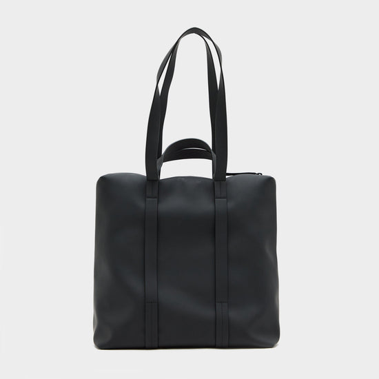 Rubberised Large Tote Bag Black