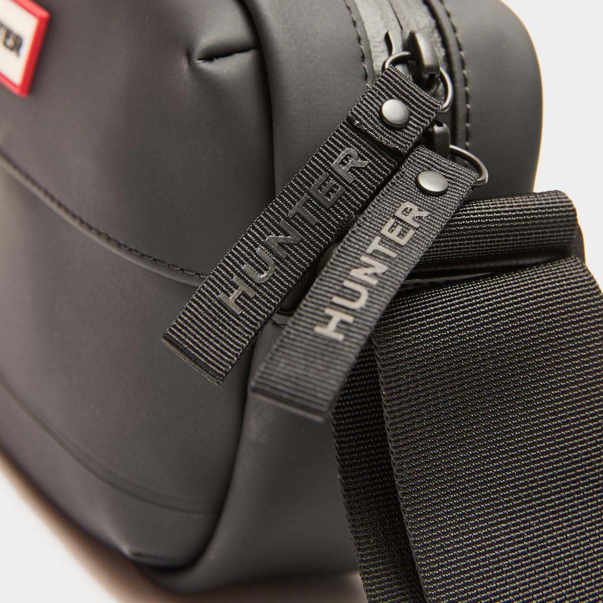 Rubberised Mini Crossbody Black