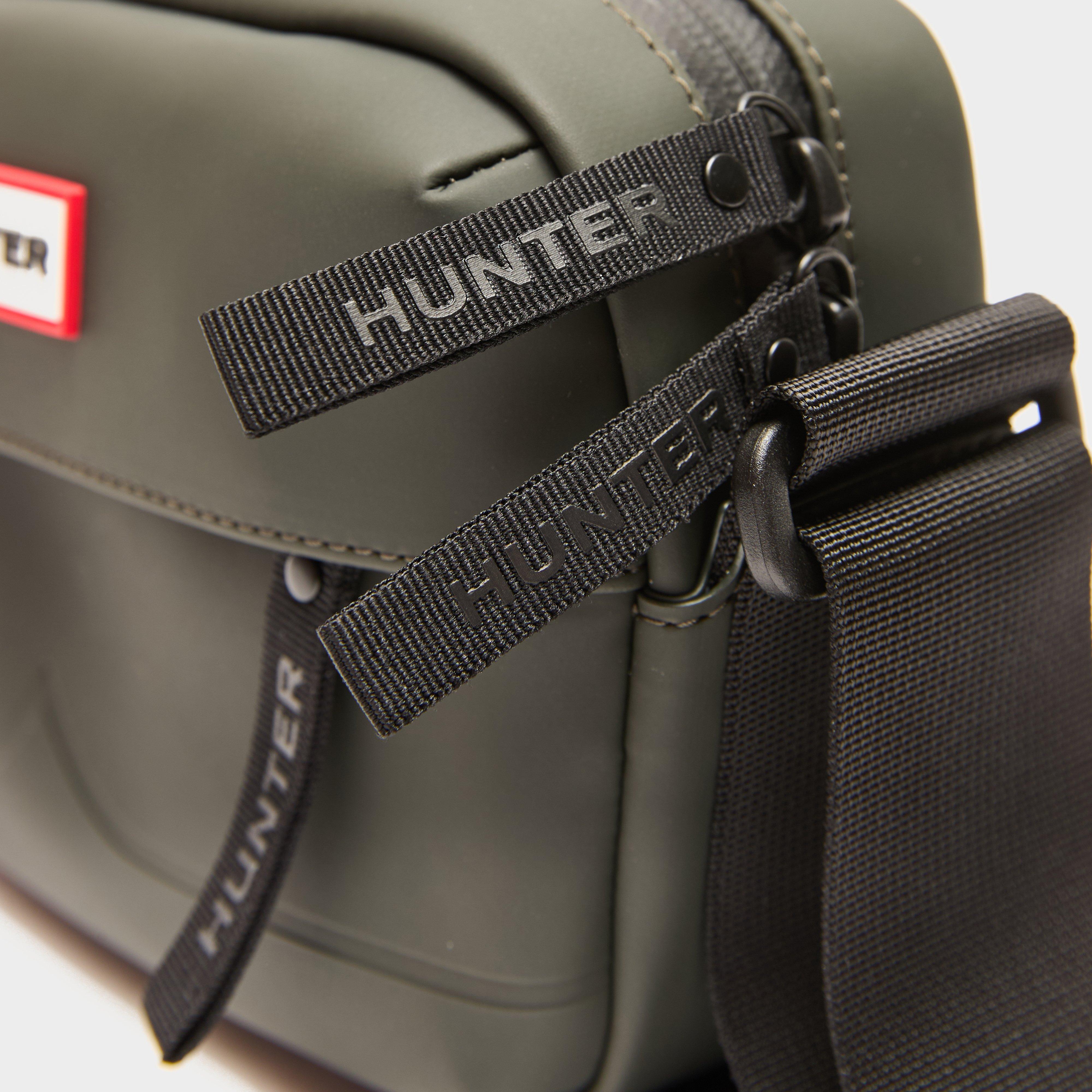 Rubberised Mini Crossbody Dark Olive