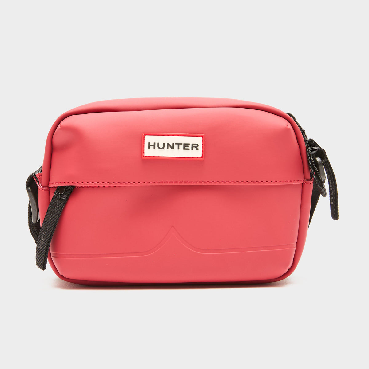 Rubberised Mini Crossbody Military Red