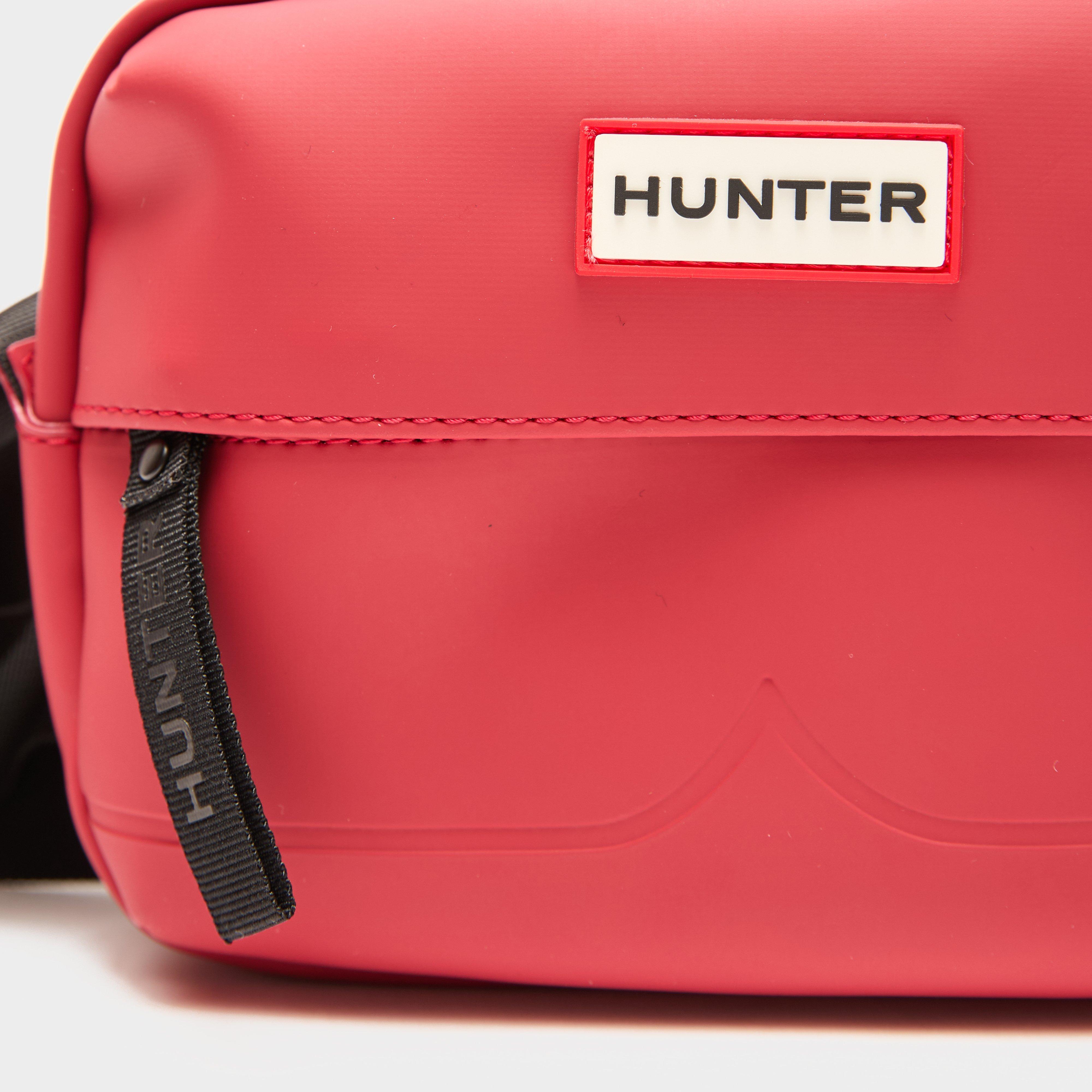 Rubberised Mini Crossbody Military Red