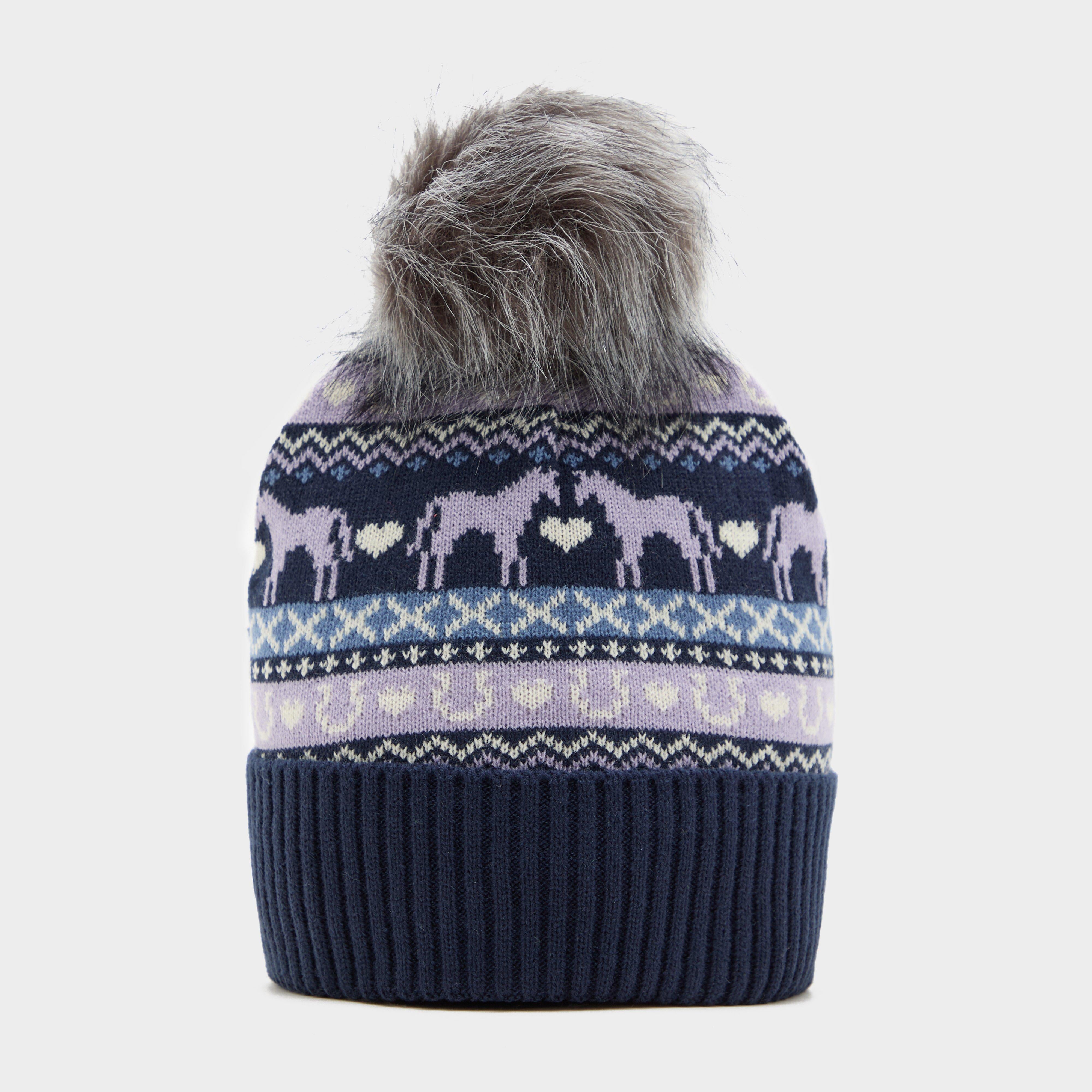 Adults Malmo Fairisle Pom Hat Navy