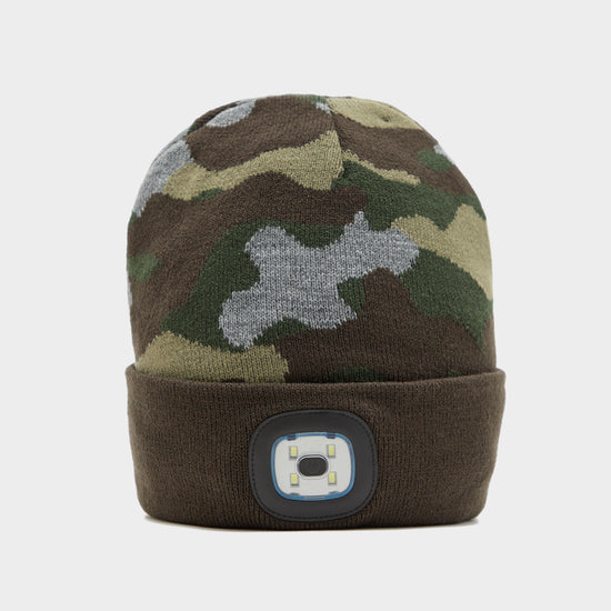 Adults Camo Conseal LED Beanie Olive