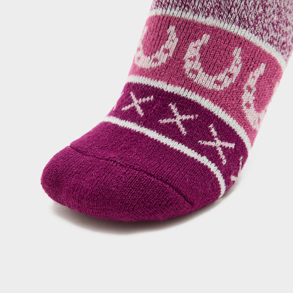 Womens Southwell Fair Isle Socks Fusion Pink