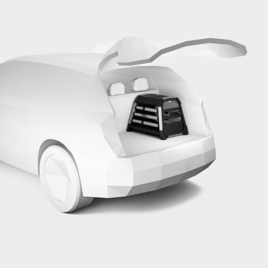 Allax Car Dog Crate Black XS