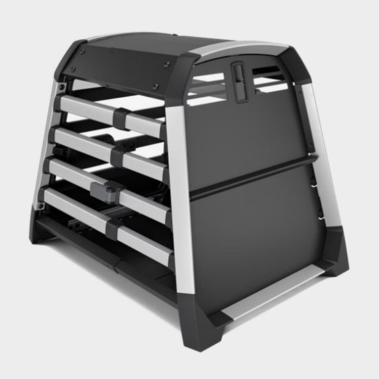Allax Car Dog Crate Black S