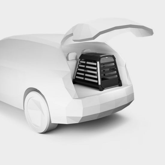 Allax Car Dog Crate Black M