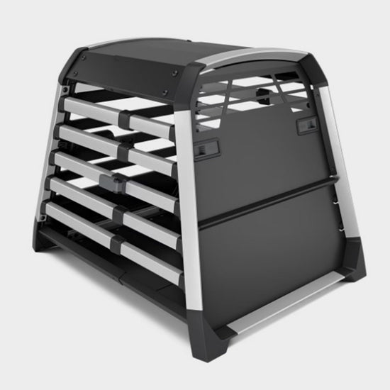 Allax Car Dog Crate Black M