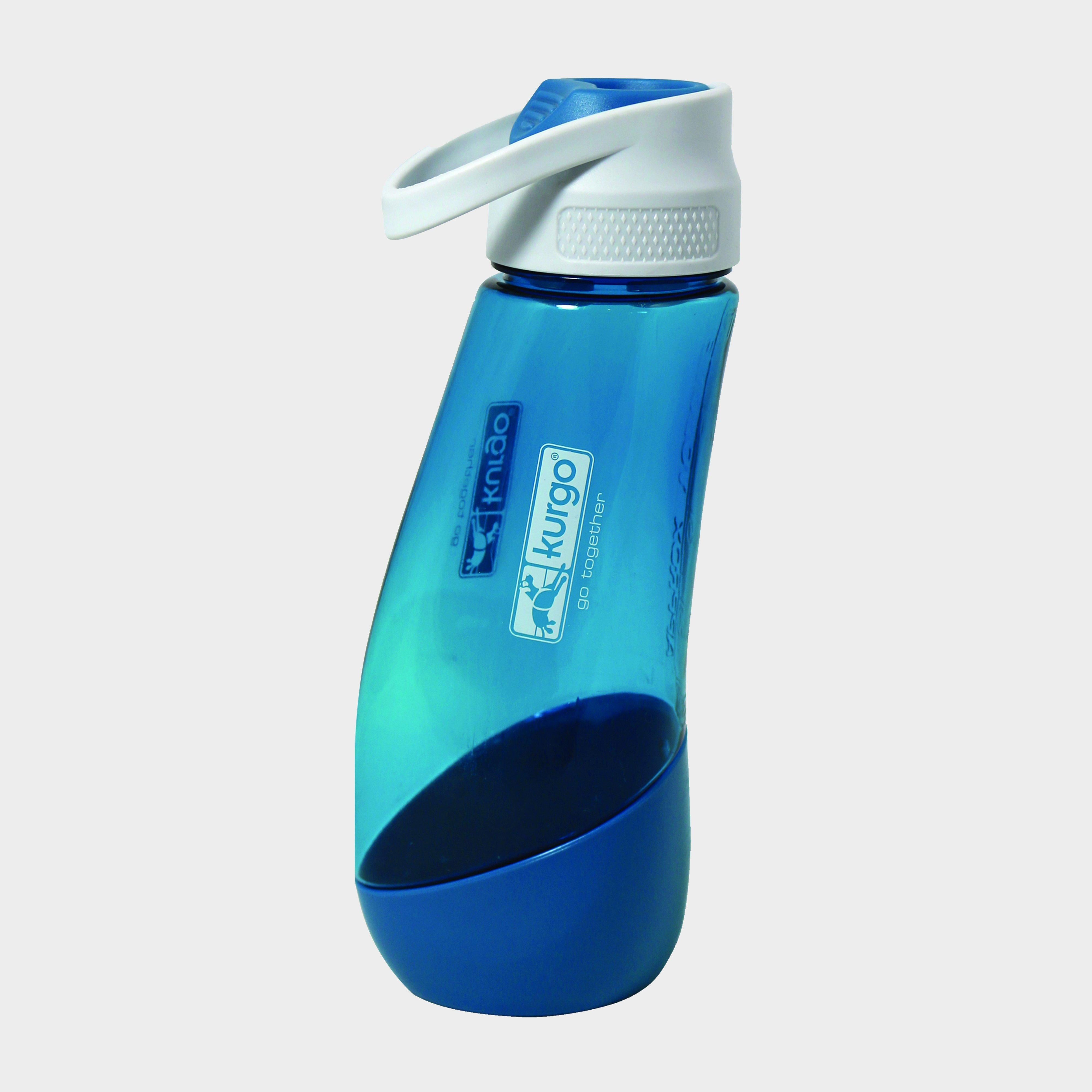 Gourd Water Bottle & Bowl Blue