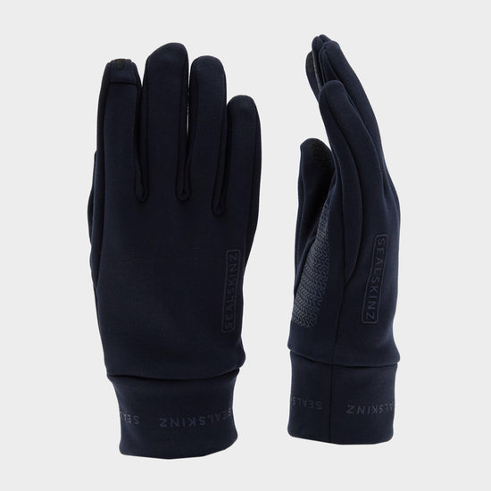 Unisex Acle Water Repellent Nanosealz™ Fleece Gloves Black