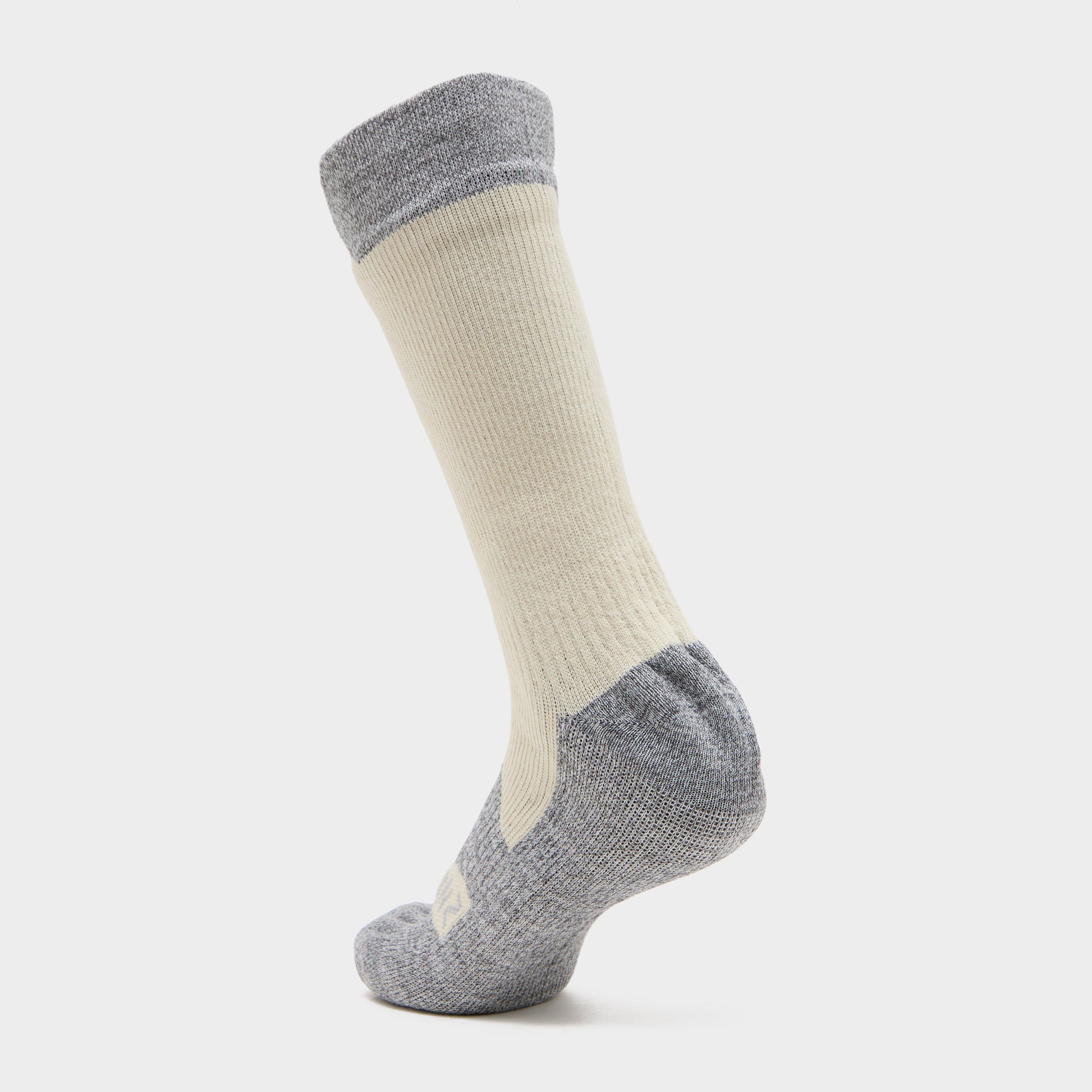 Raynham AQUASEALZ™ Waterproof All Weather Mid Length Socks Cream/Grey Marl
