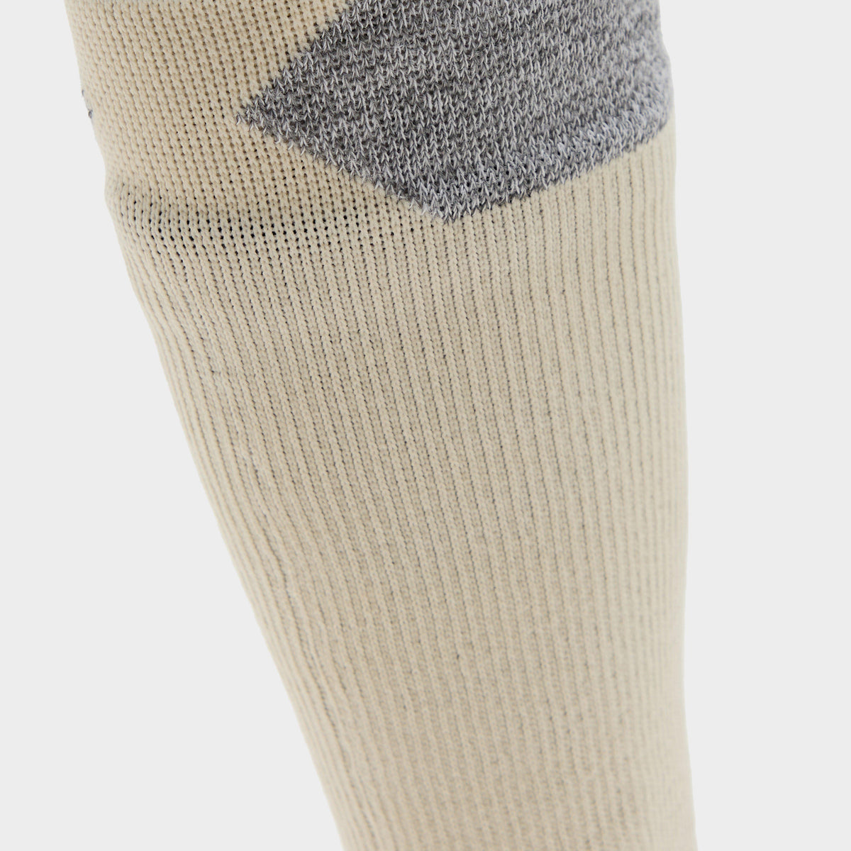 Raynham AQUASEALZâ„¢ Waterproof All Weather Mid Length Socks Cream/Grey Marl