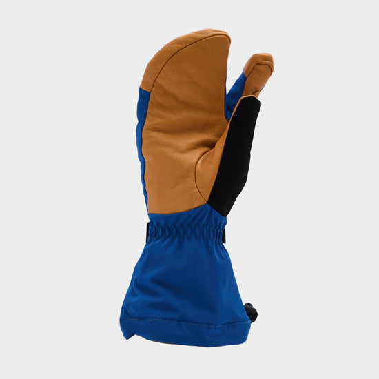 Congham Waterproof Thermal Ski Split Finger Mittens Blue