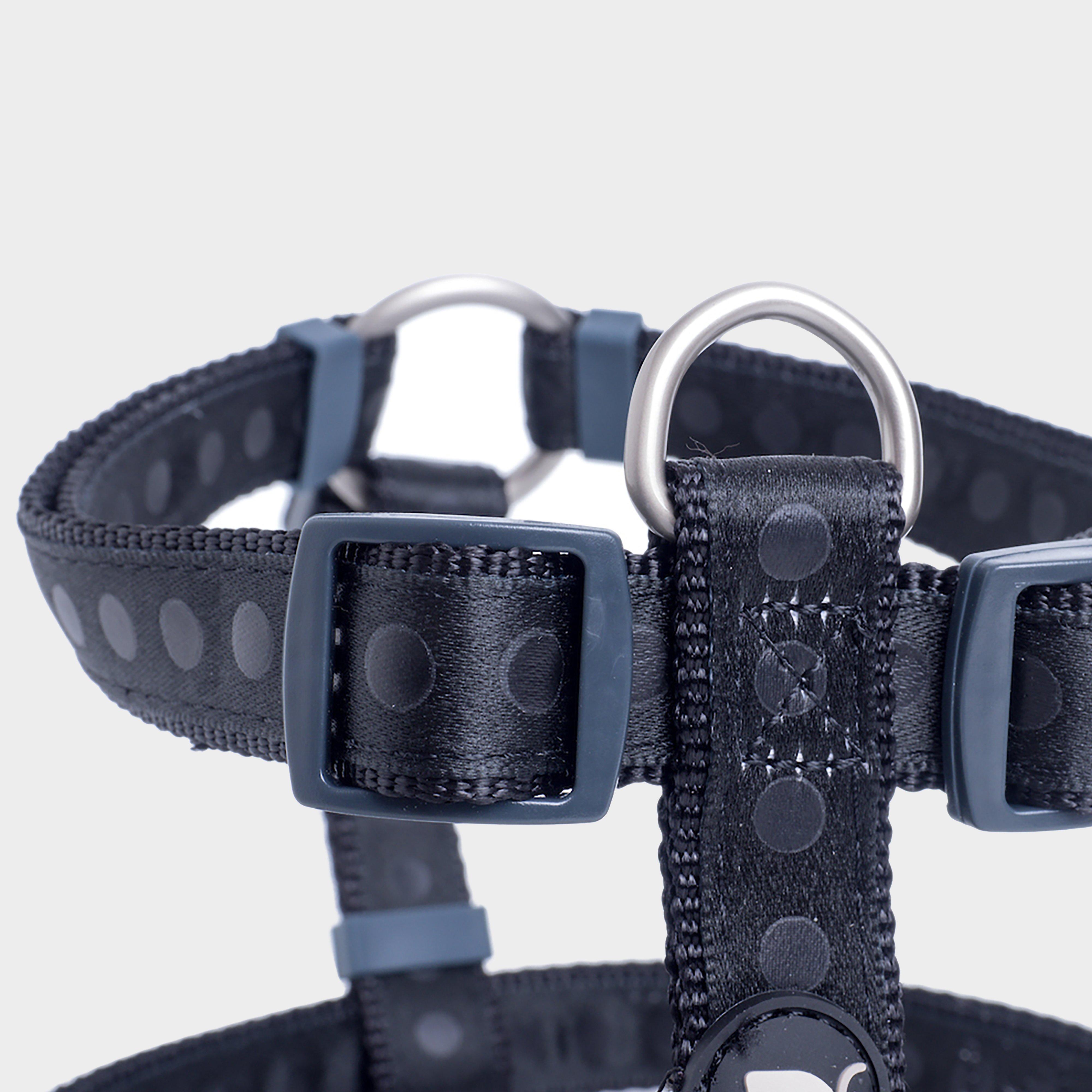 Tonal Dots Dog Harness Black M