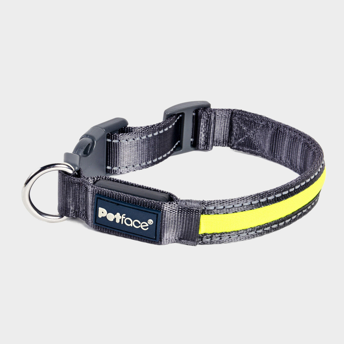 Reflective Flashing Dog Collar Yellow S