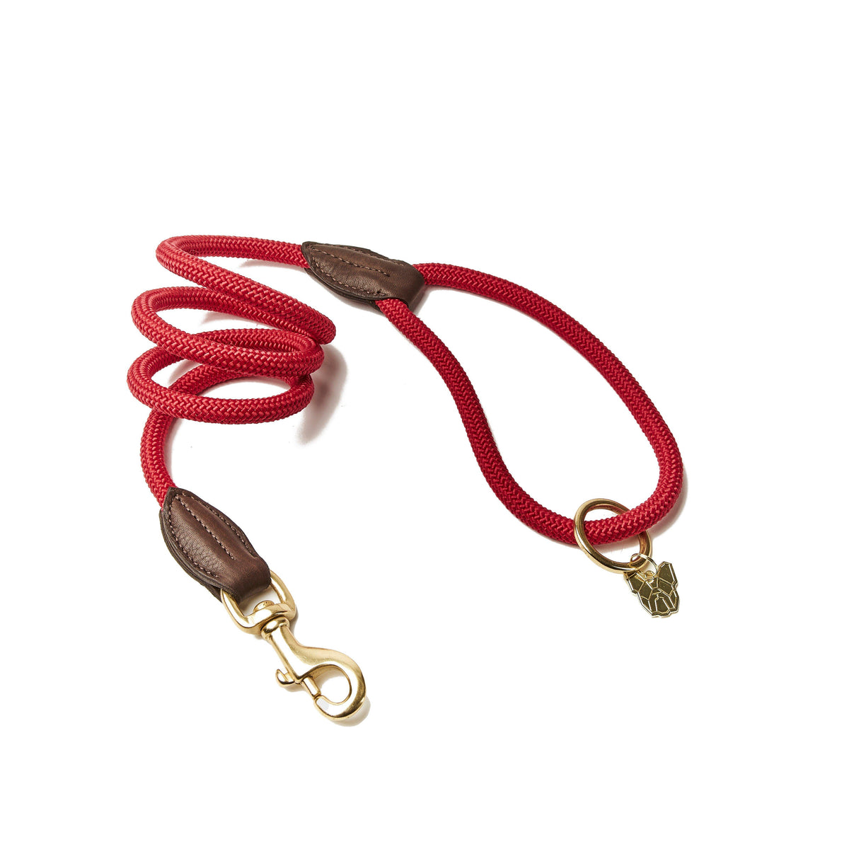 Fine Rope Lead Red