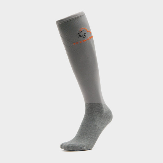 Adults Silicone Grip Socks Grey