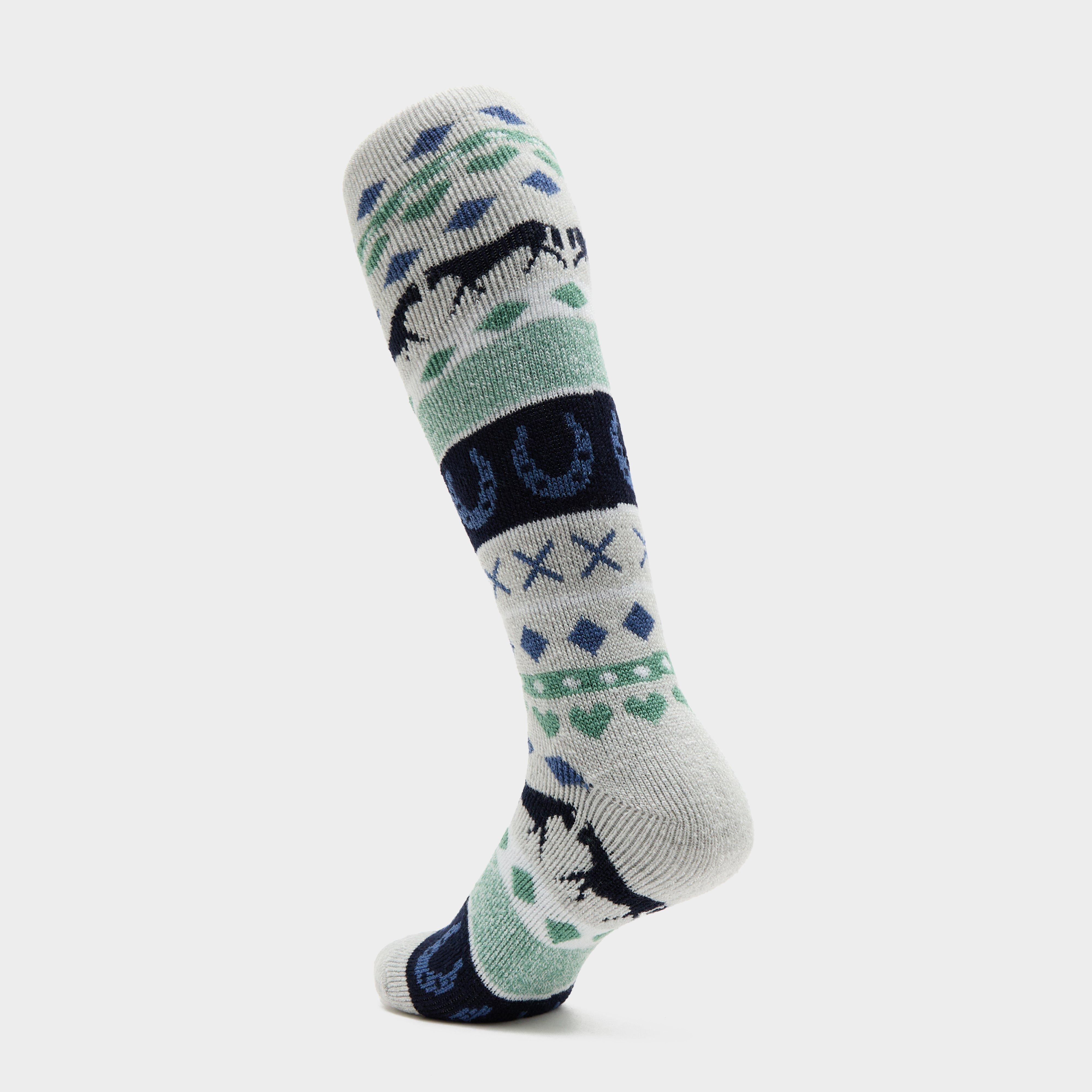 Kids Rosa Fairisle Socks Light Grey
