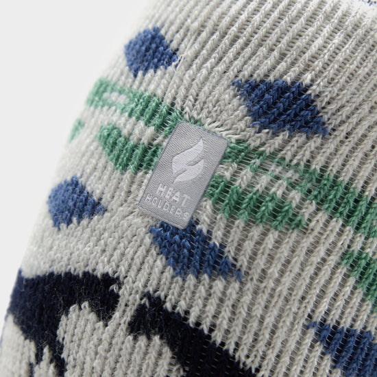 Kids Rosa Fairisle Socks Light Grey