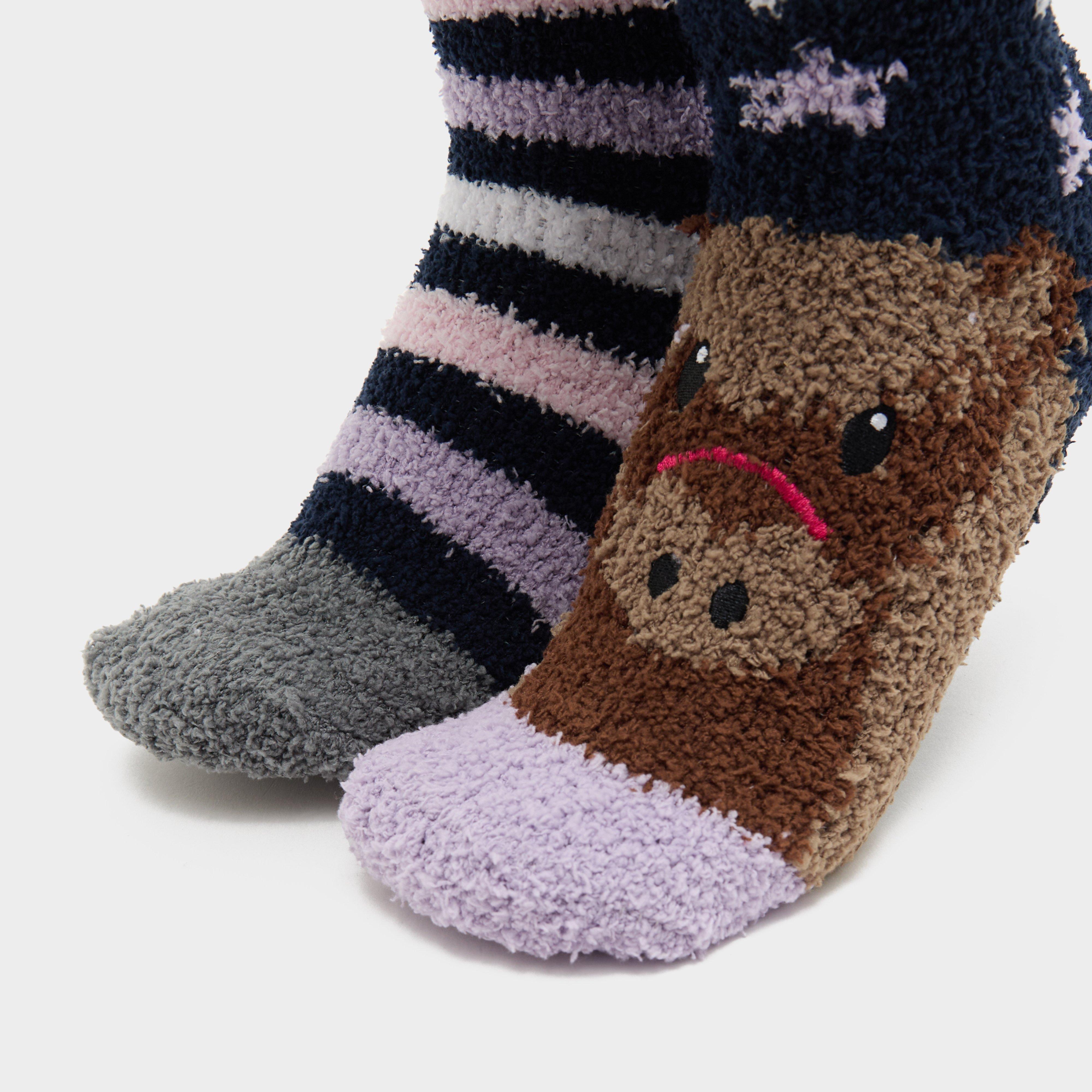Kids Lounge Socks 2 Pack Pony