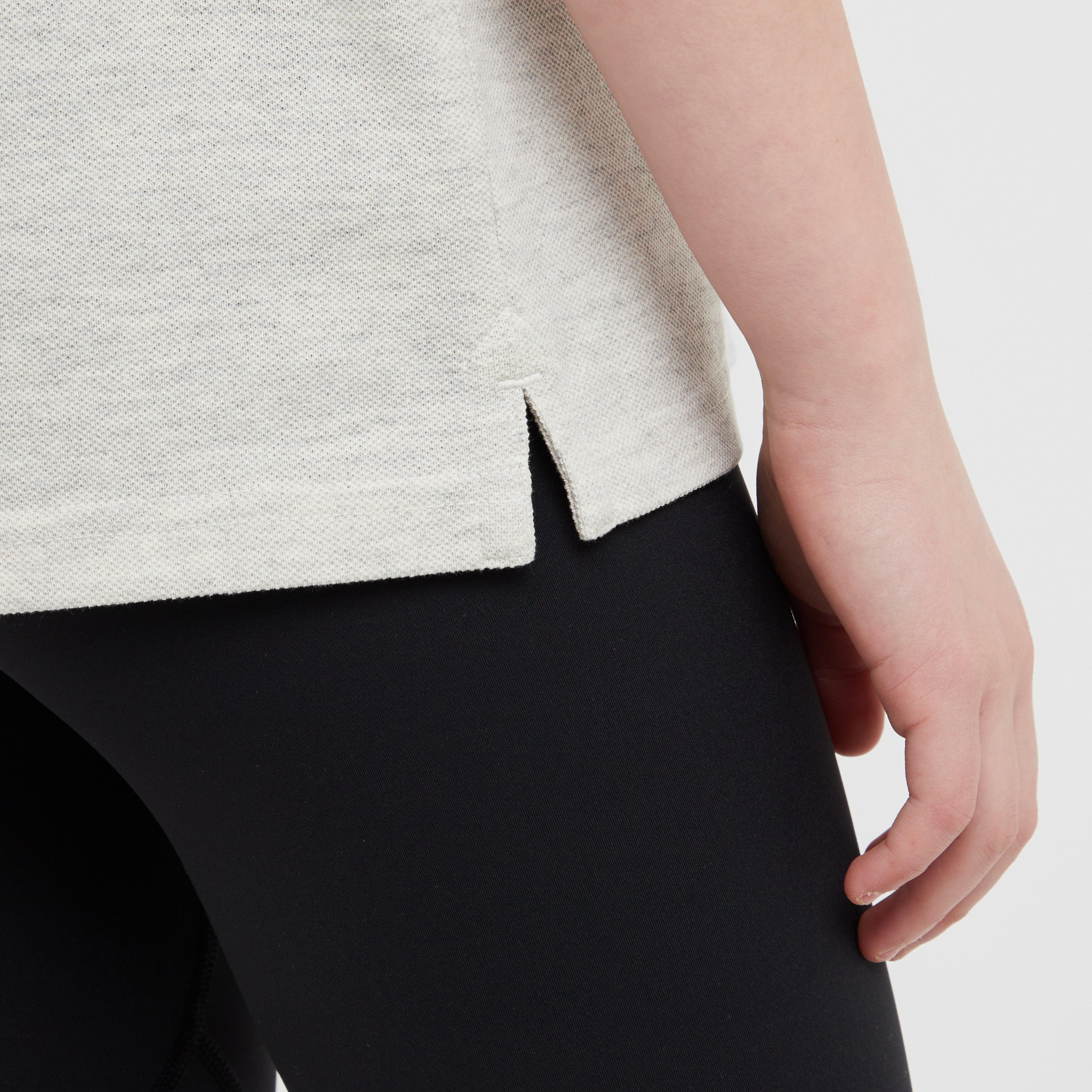 Kids Ffion Short Sleeved Polo Shirt Grey Marl