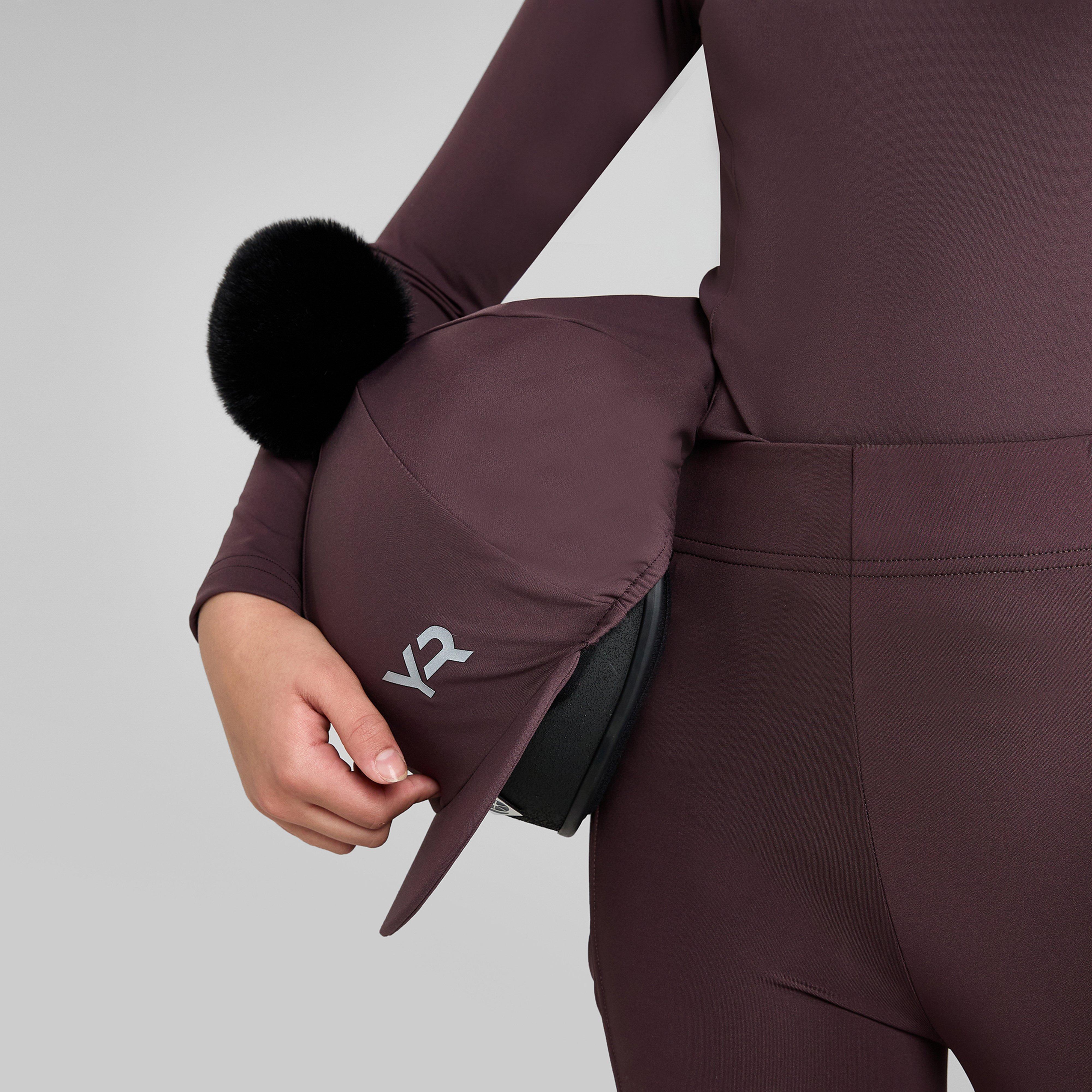 Young Rider Pom Hat Silk Deep Mauve