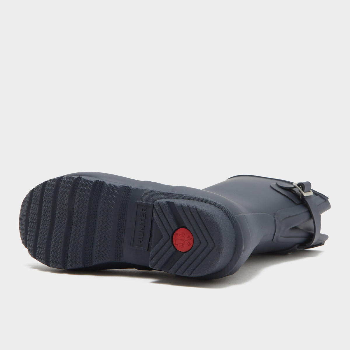 Womens Short Back Adjustable Wellington Boots Navy