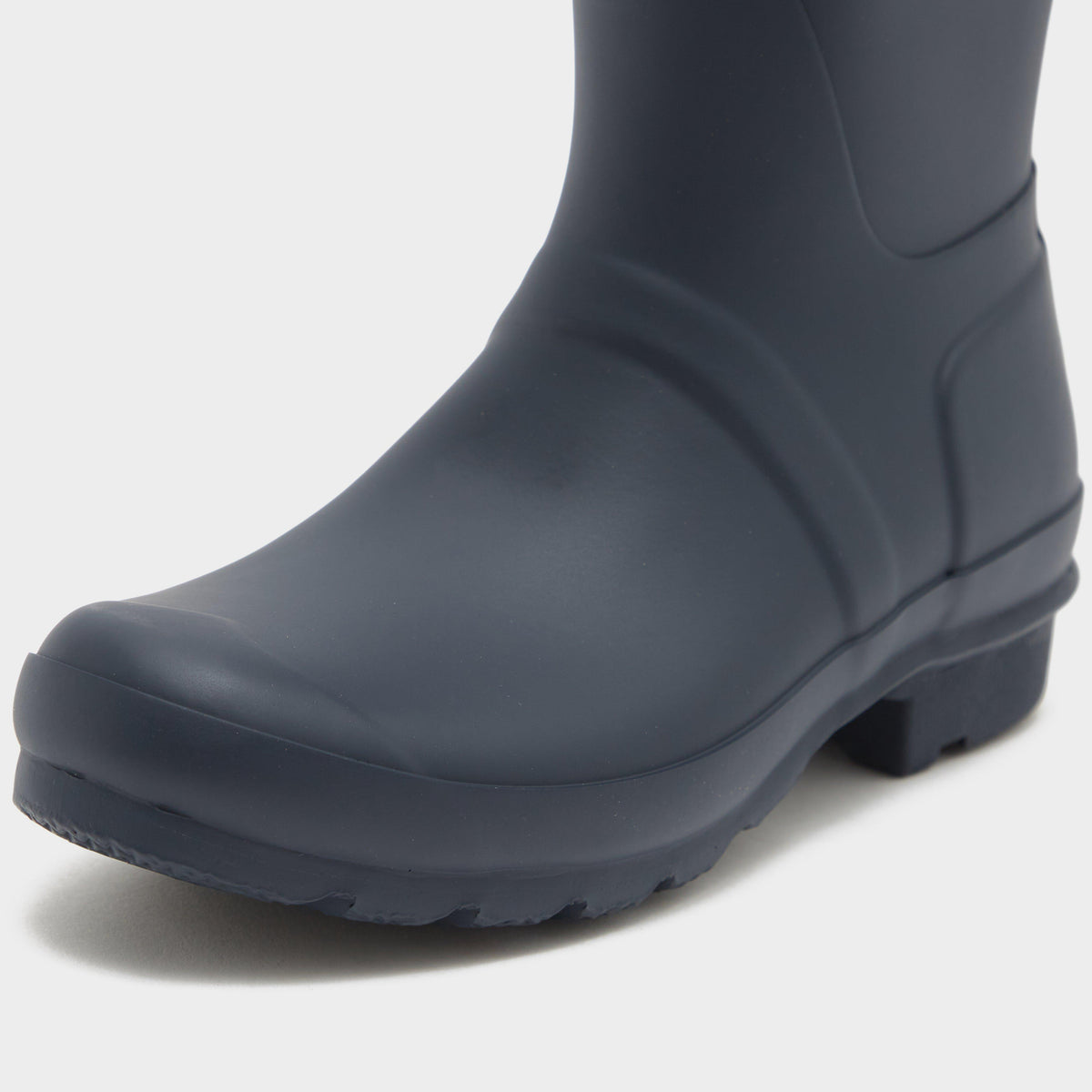 Womens Short Back Adjustable Wellington Boots Navy