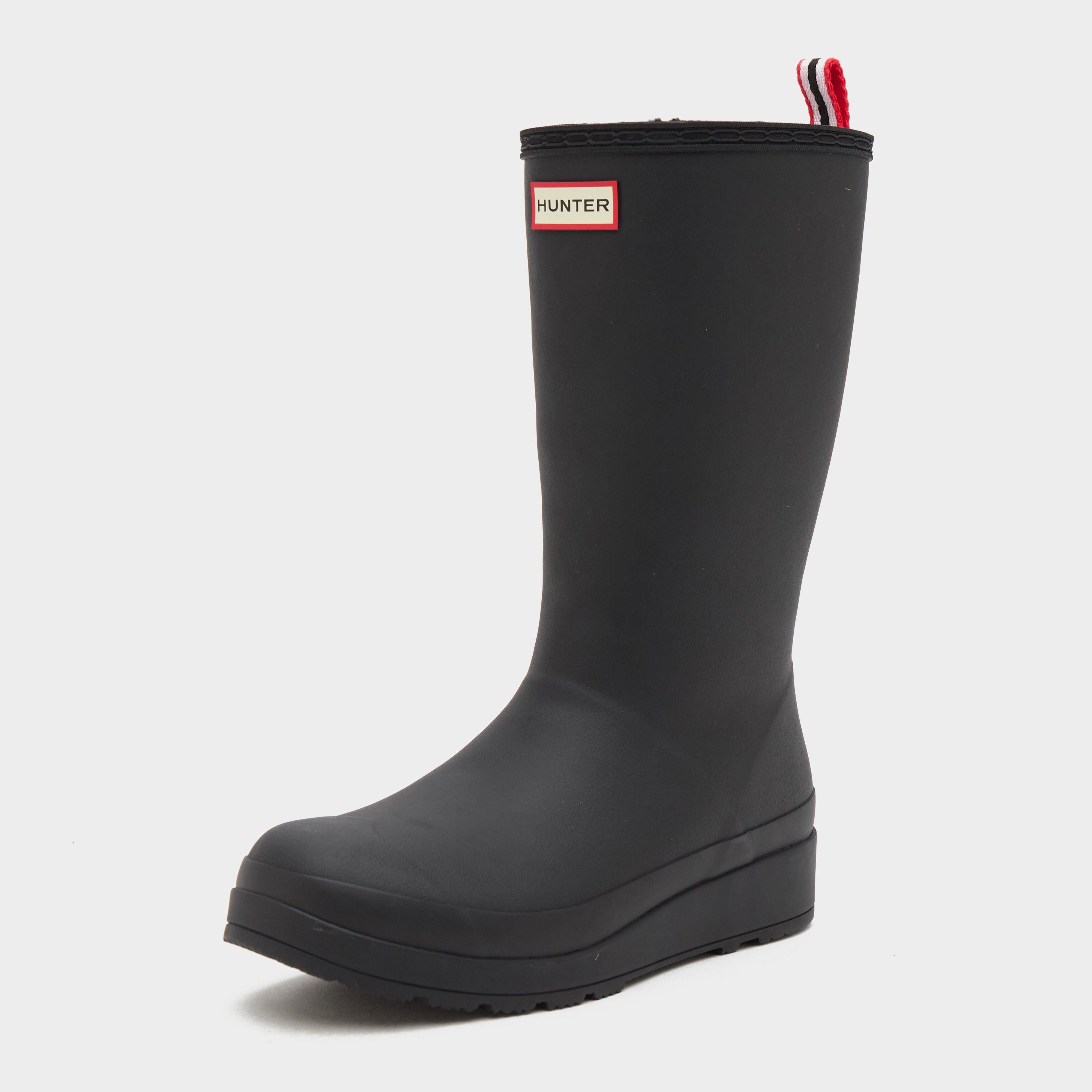 Womens Play Tall Insulated Wellington Boots Black