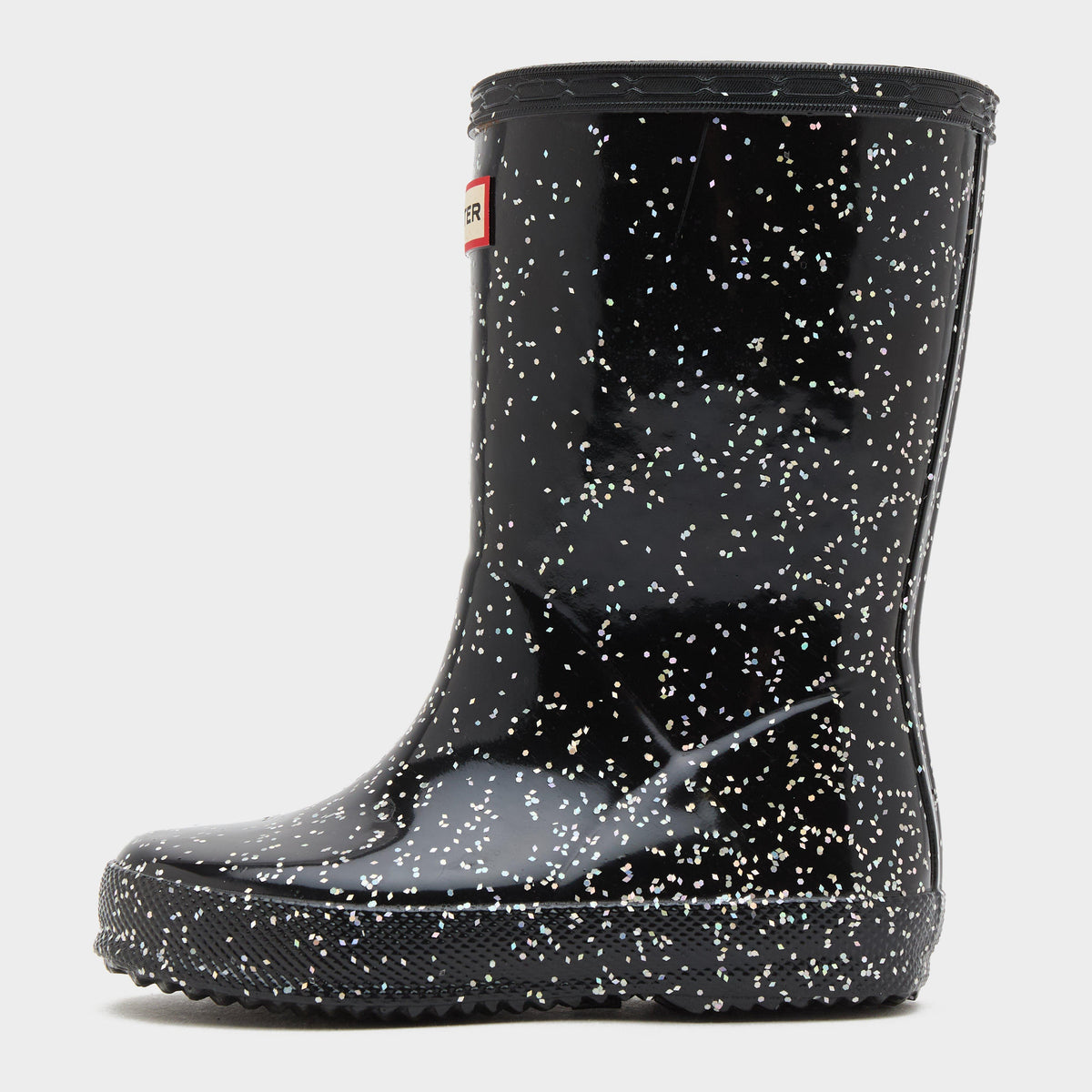Kids Original First Giant Glitter Wellington Boots Black