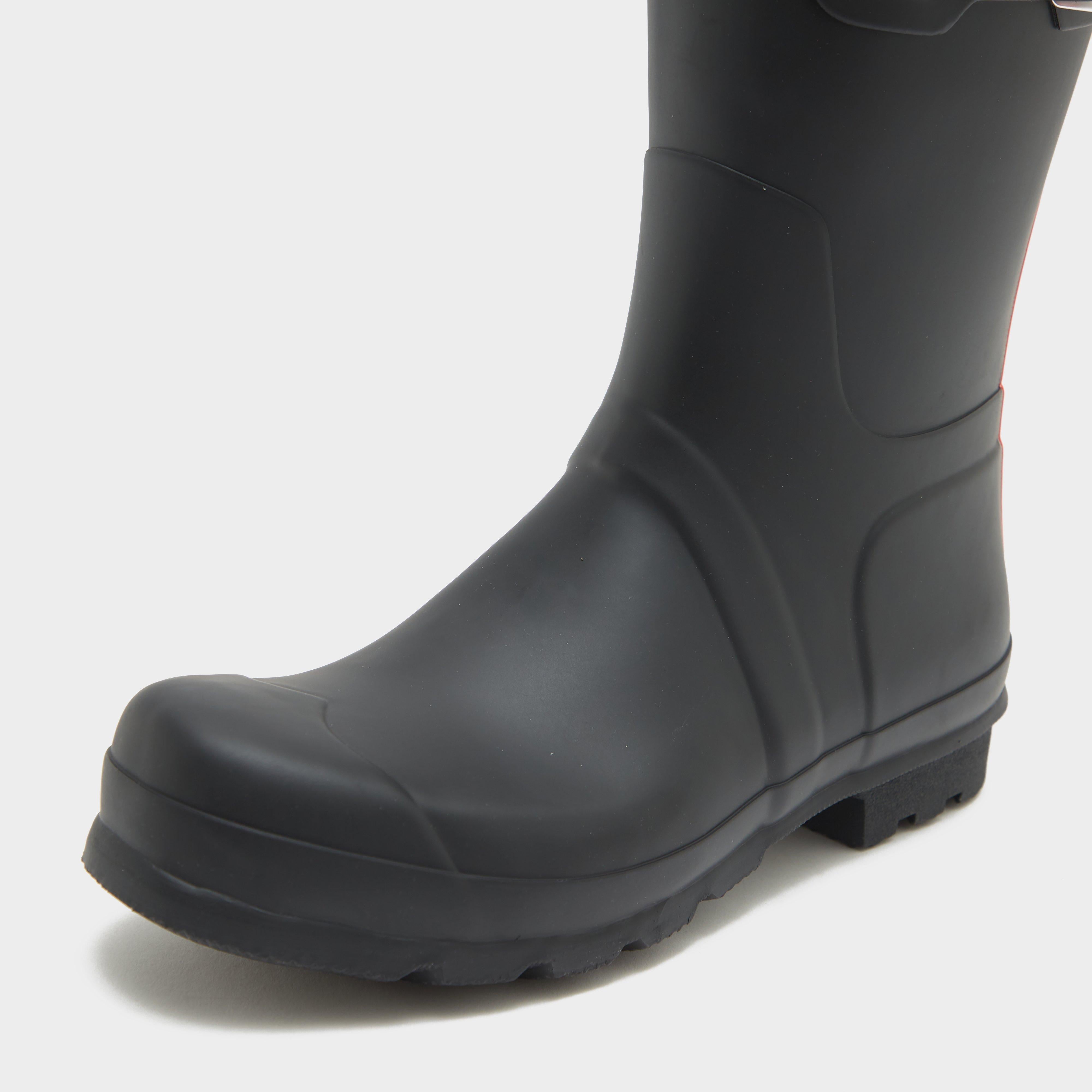 Mens Original Short Tri Colour Logo Backstrap Boots Black