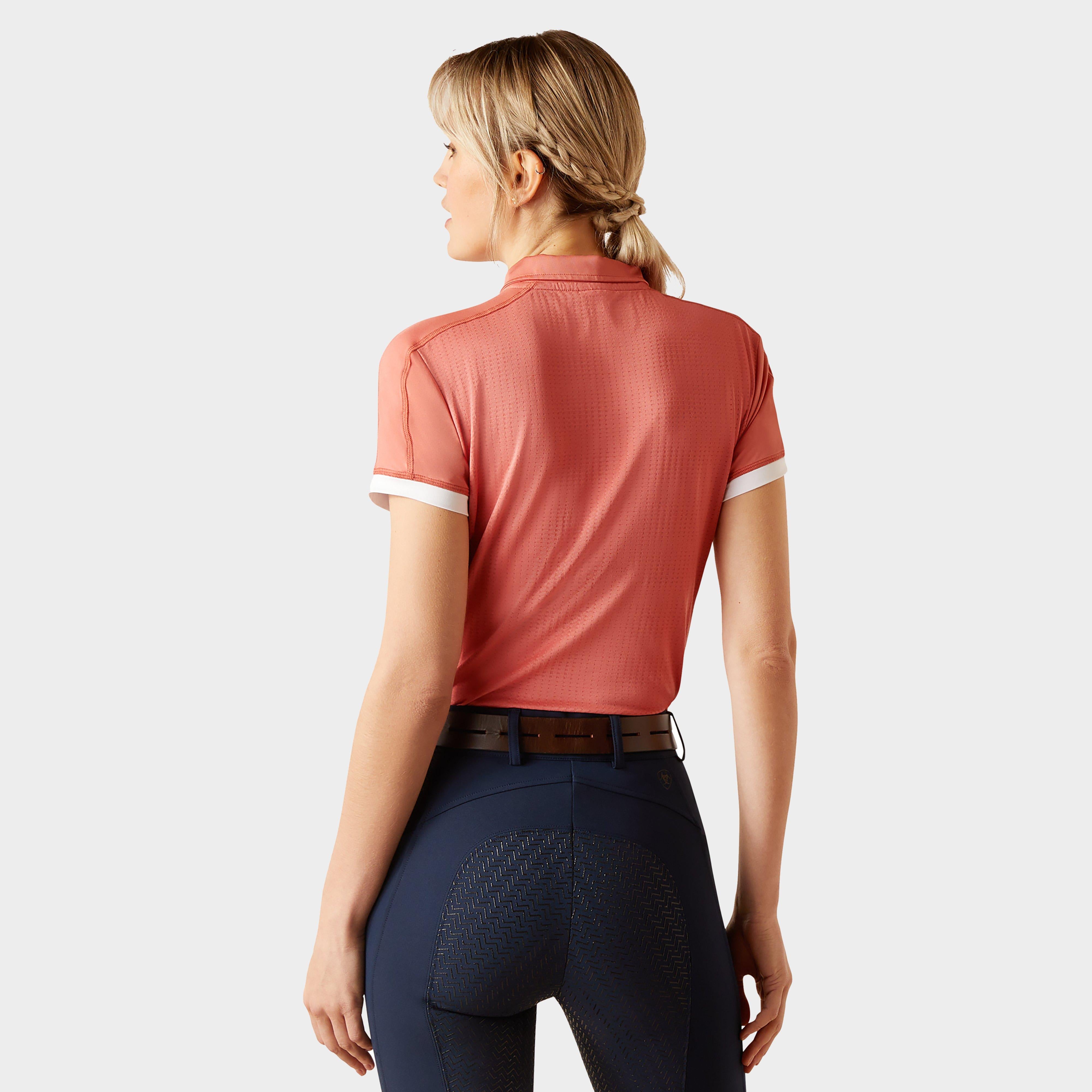 Womens Bandera 1/4 Zip Polo Shirt Faded Rose