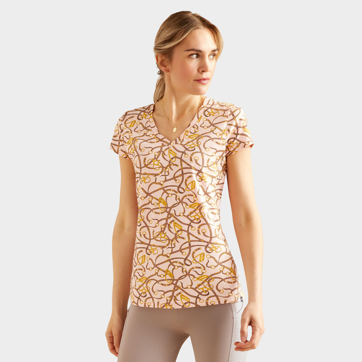 Womens Bridle T-Shirt Blushing Rose