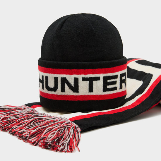 Dunbar Scarf & Beanie Box Set Hunter Black