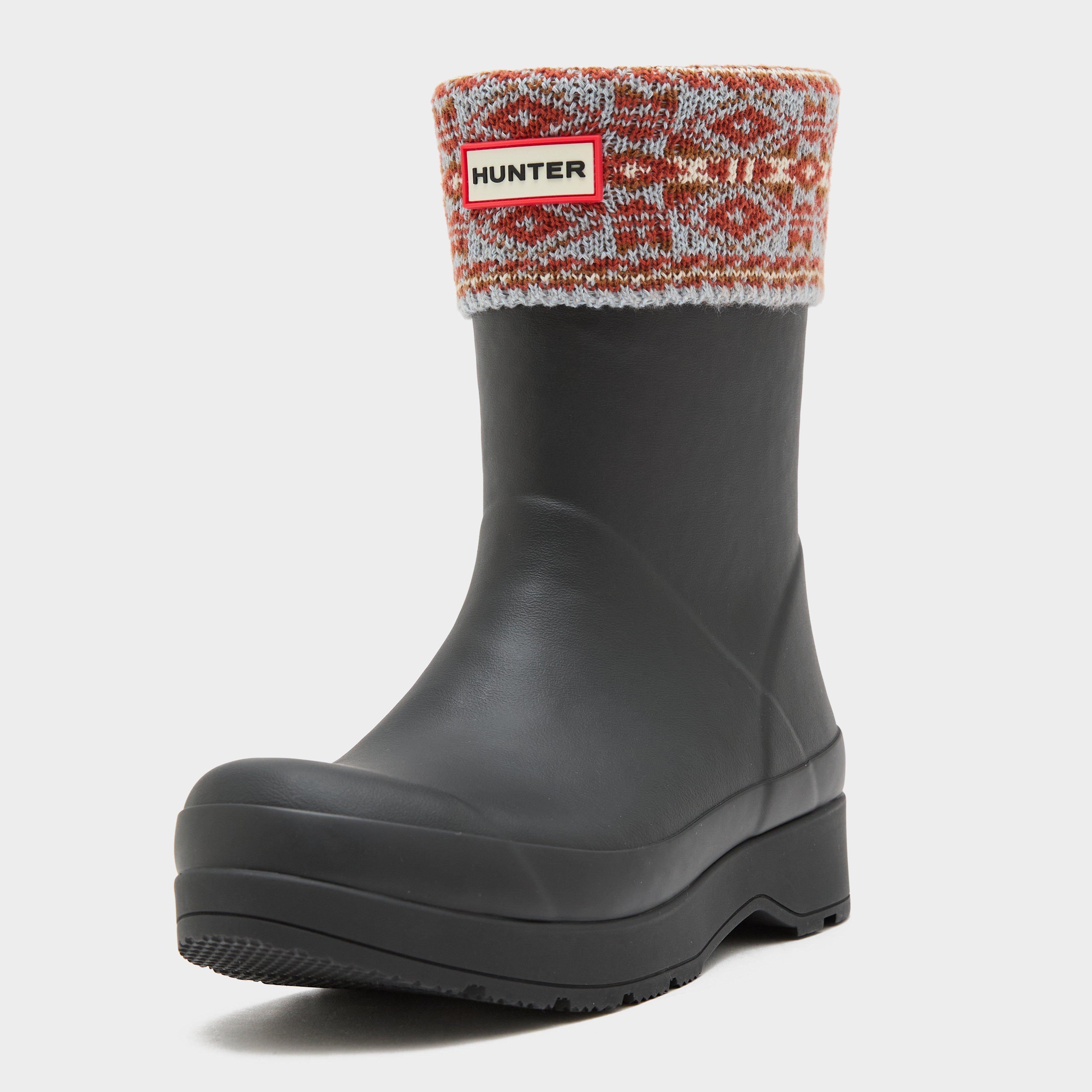 Fairisle Short Welly Socks White