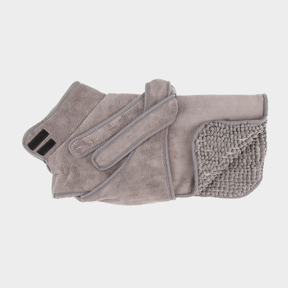 Expedition Deluxe Noodle & Microfibre Dog Drying Coat Storm Grey S