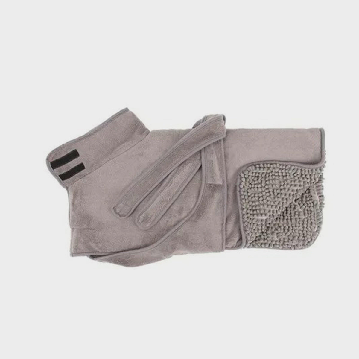 Expedition Deluxe Noodle & Microfibre Dog Drying Coat Storm Grey M