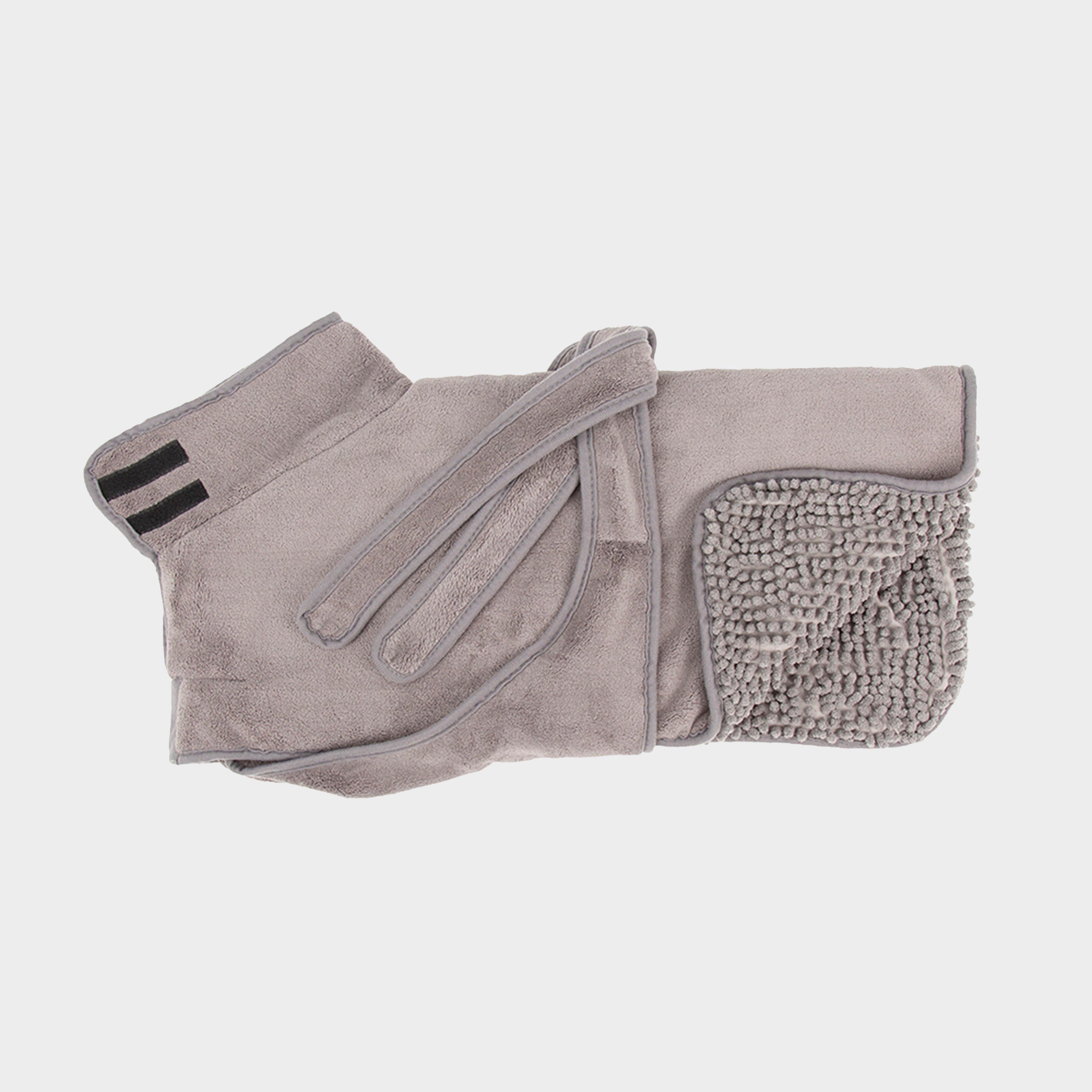 Expedition Deluxe Noodle & Microfibre Dog Drying Coat Storm Grey L