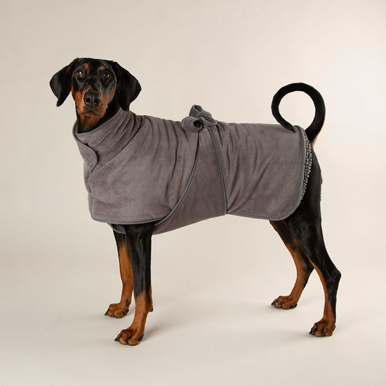 Expedition Deluxe Noodle & Microfibre Dog Drying Coat Storm Grey XL