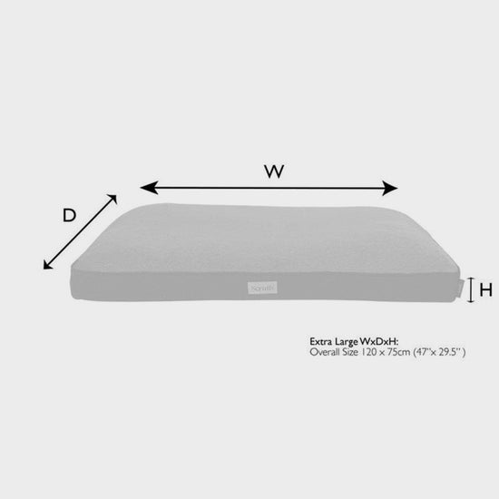 Harvard Memory Foam Mattress Pearl Grey L