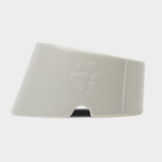 Classic Flat Faced Food Bowl Grey 18cm