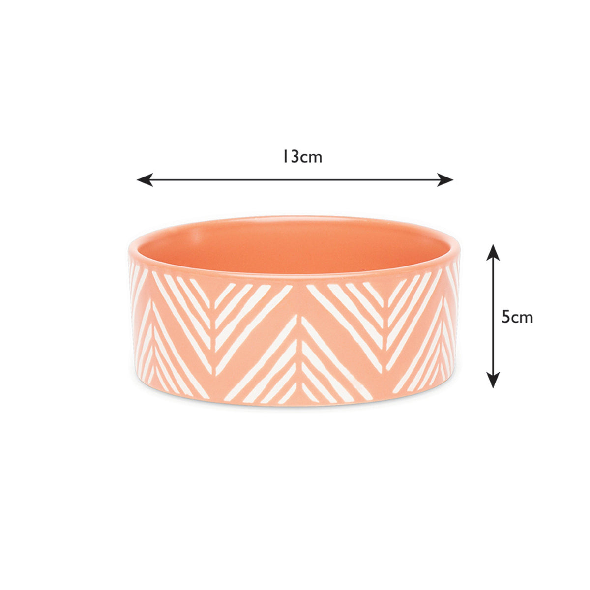 Aztec Bowl Terracotta Orange 13cm
