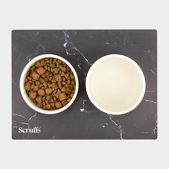 Pet Placemat Black Marble Print