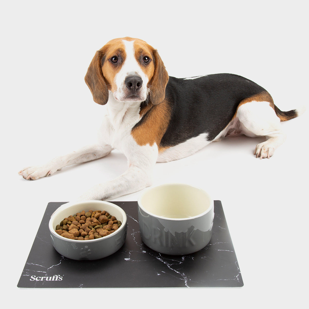 Pet Placemat Black Marble Print