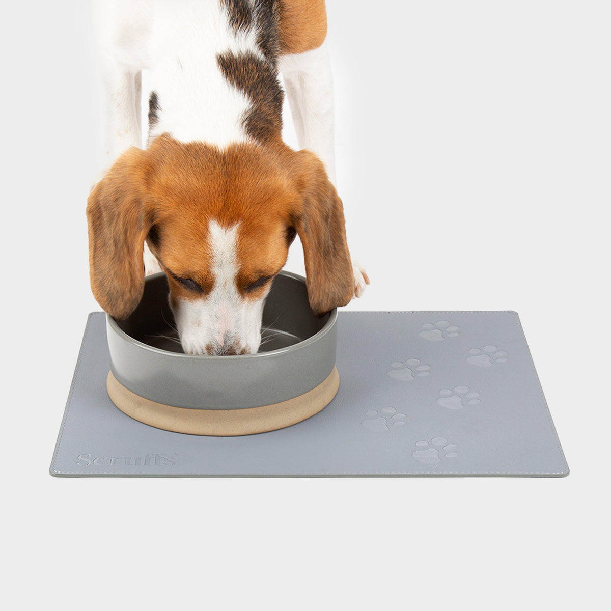 Pet Faux Fur Placemat Grey