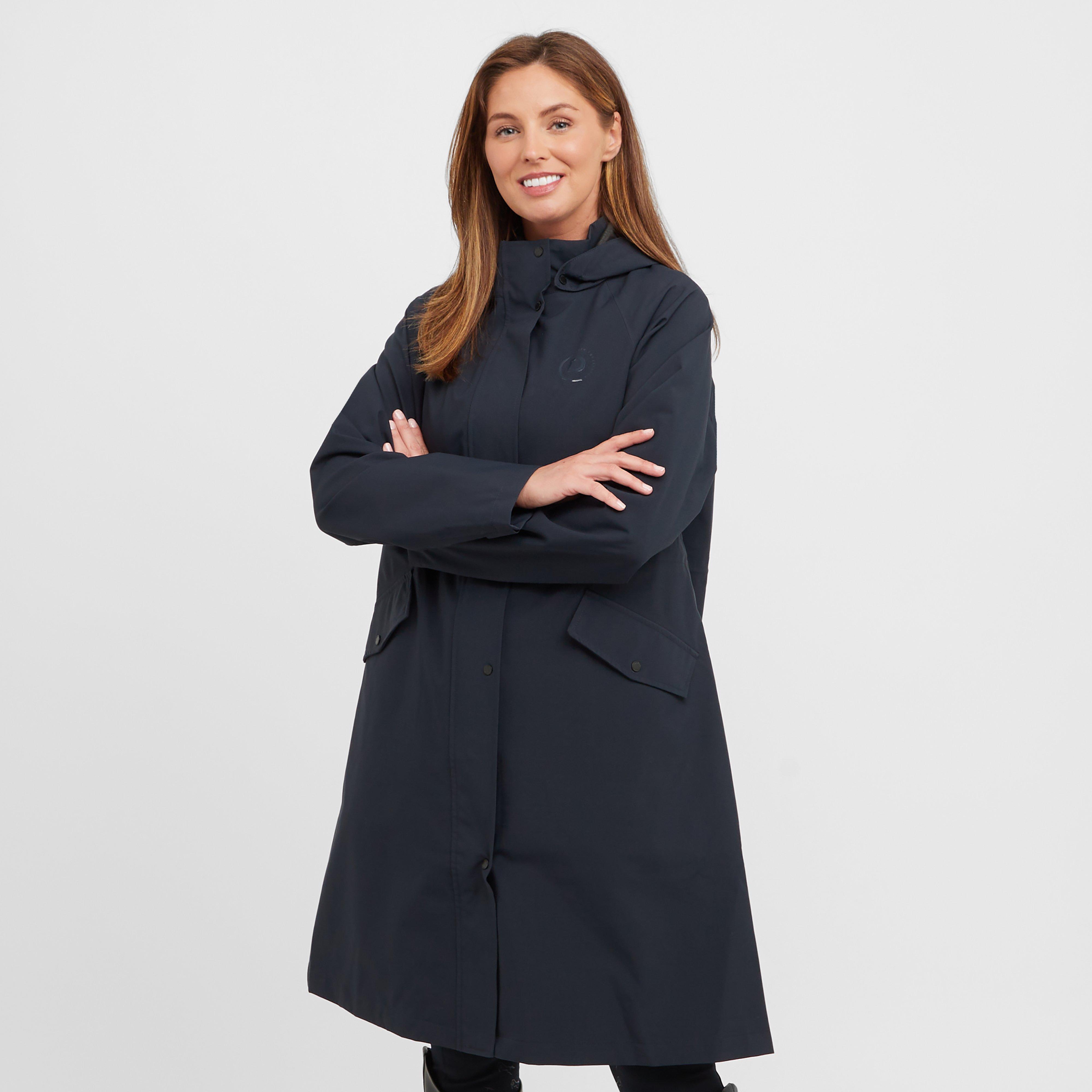 Womens Wet Weather Long Jacket Navy
