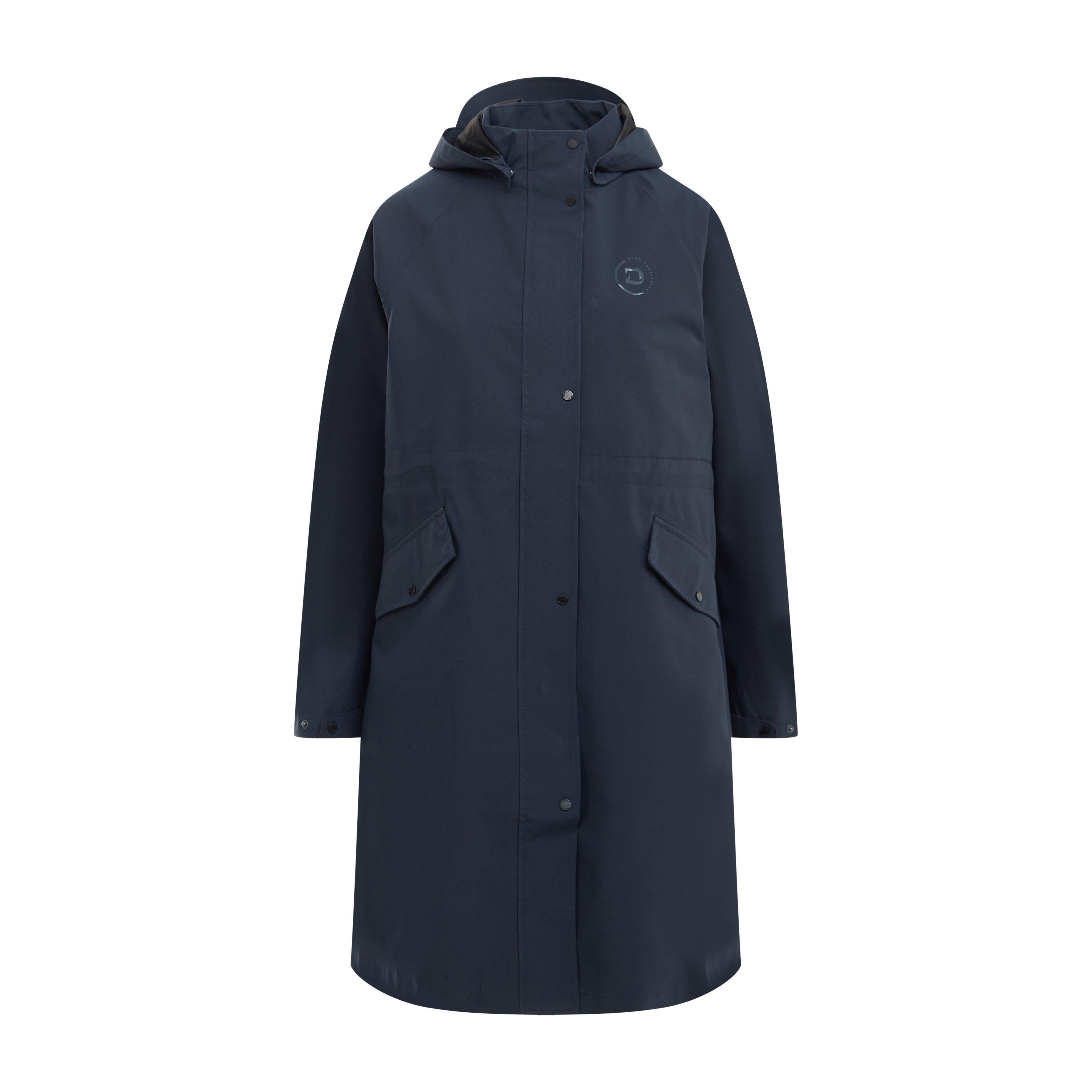 Womens Wet Weather Long Jacket Navy