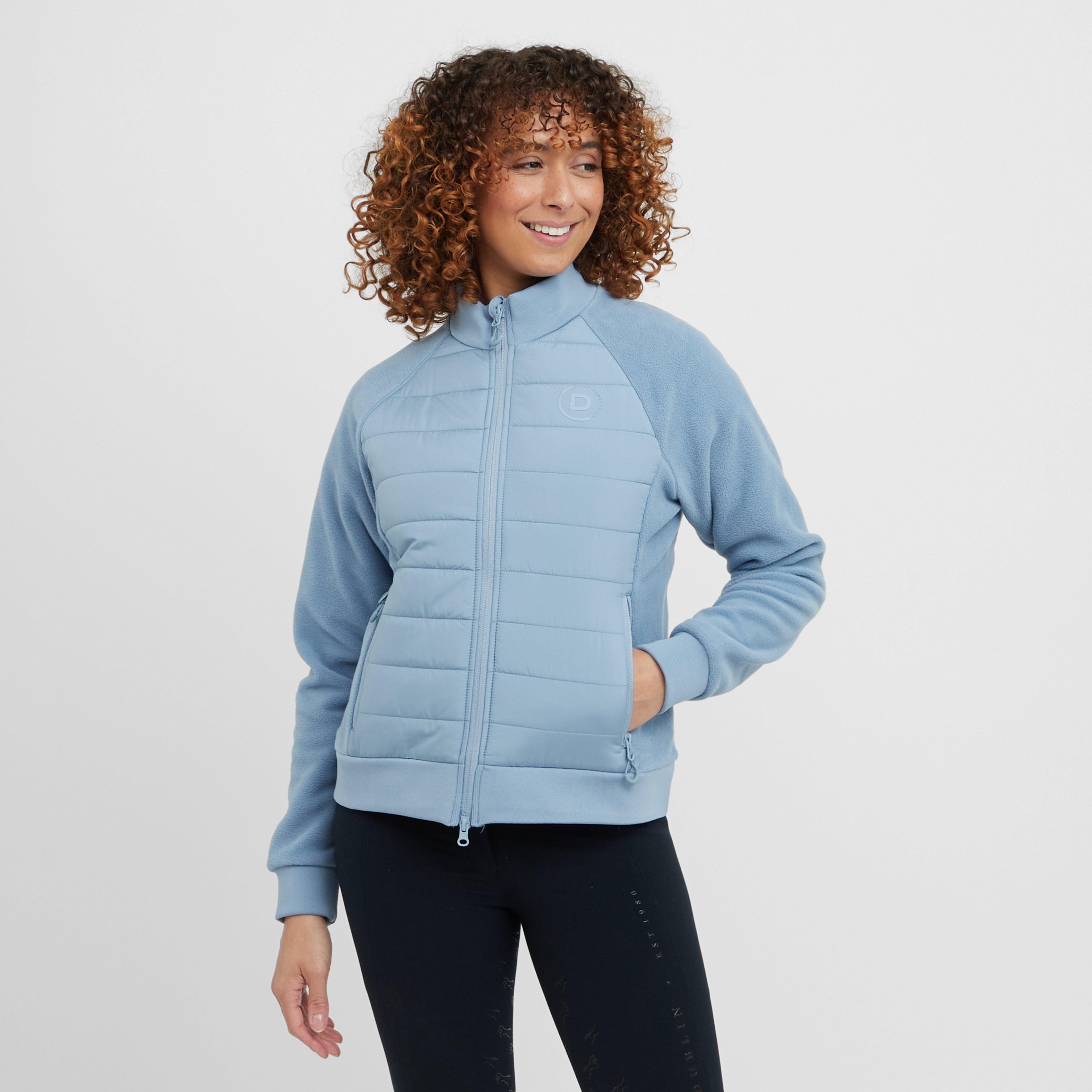 Womens Insulated Hybrid Jacket Blue Fog